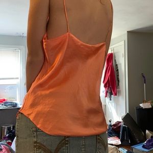 Vintage 1980s Victoria’s Secret coral silk cami
